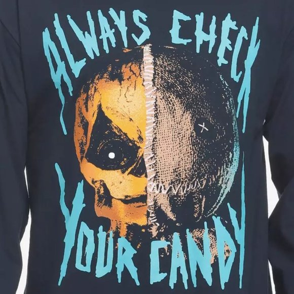 ❤️NWT VINTAGE HOT TOPIC TRICK OR TREAT SAM PUMPKIN MONSTER HALLOWEEN TEE PLUS - Picture 2 of 8